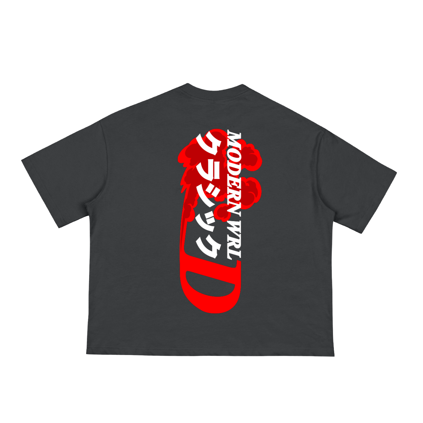 Black Smoke Loose Boxy Tee