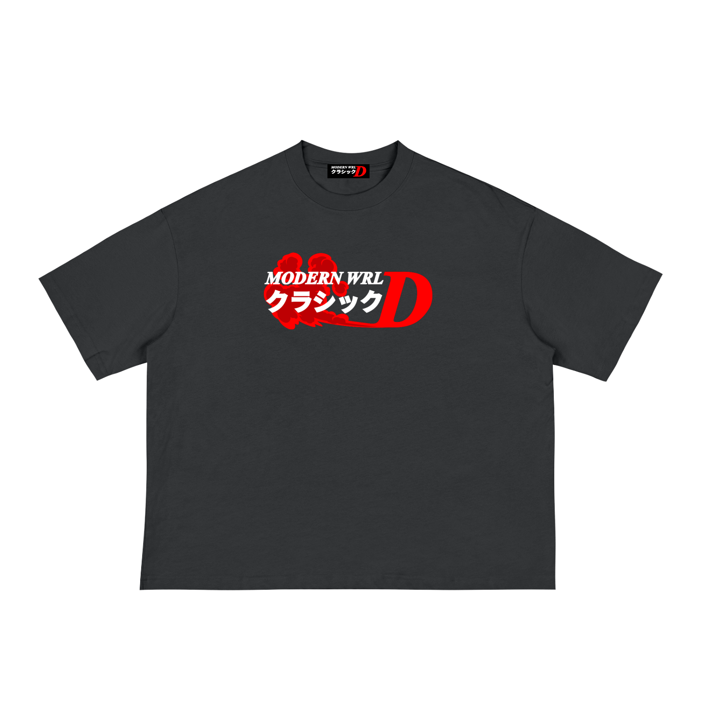 Black Smoke Loose Boxy Tee