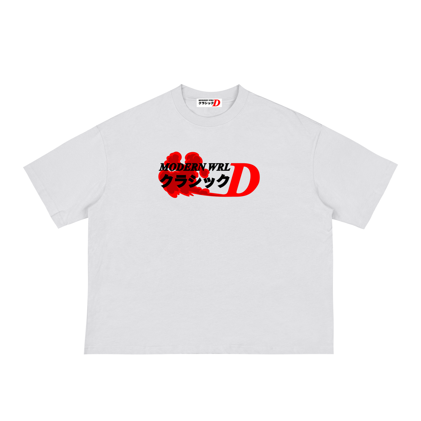 White Smoke Loose Boxy Tee
