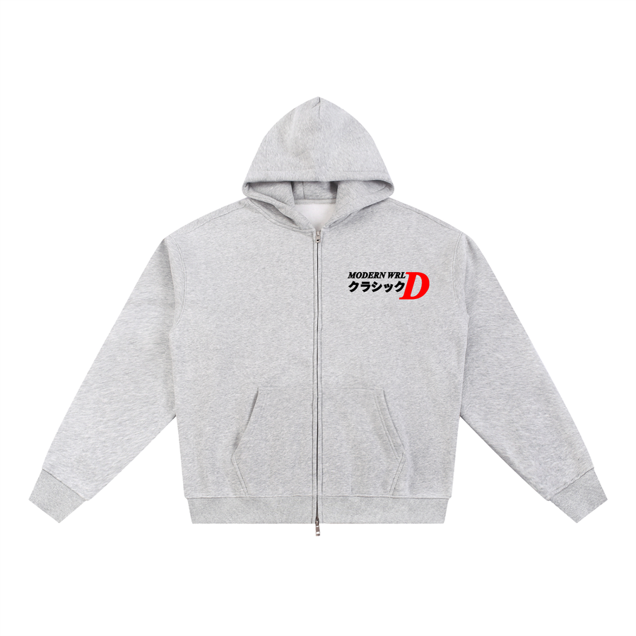 Classic Zip-Up Jacket White