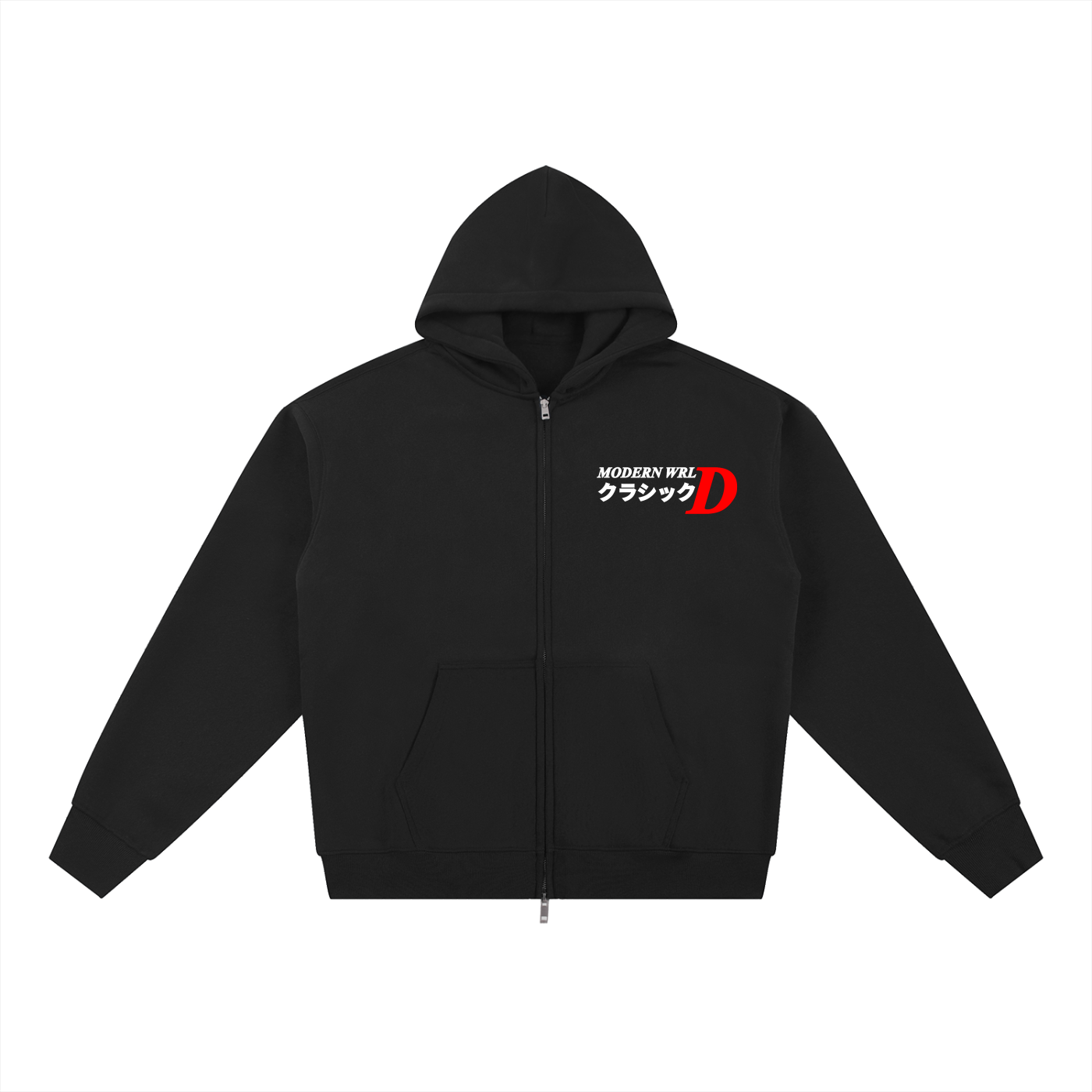 Classic Zip-Up Jacket Black