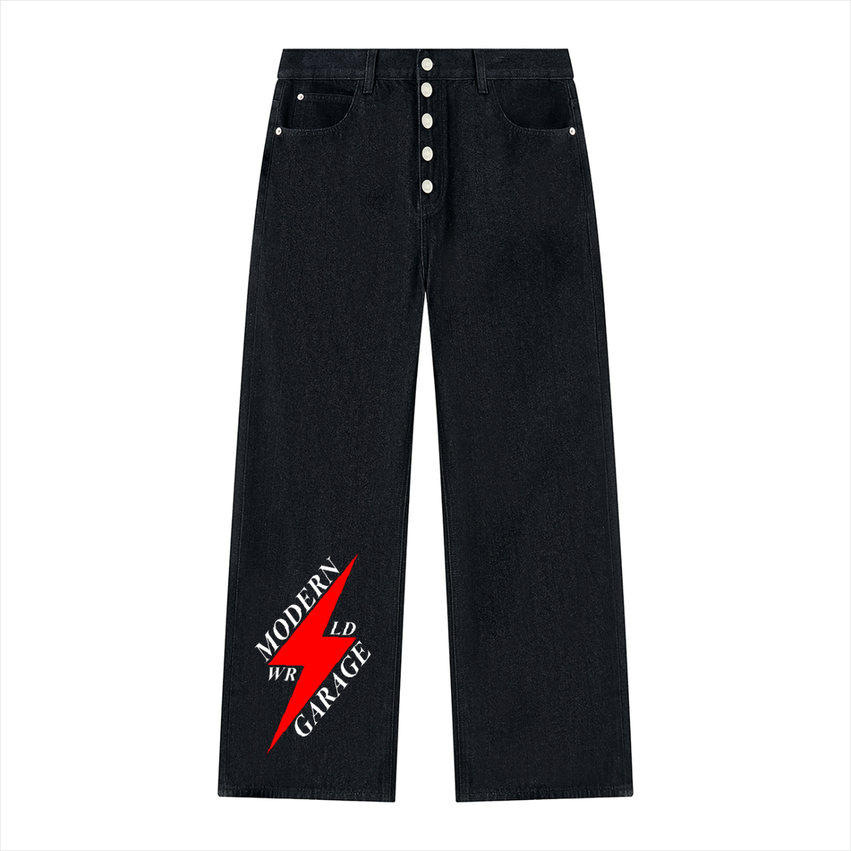 Garage Wide Leg Denim Jeans