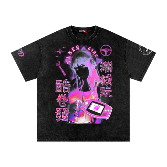 Tuner Girl Oversized Tee (Purple)