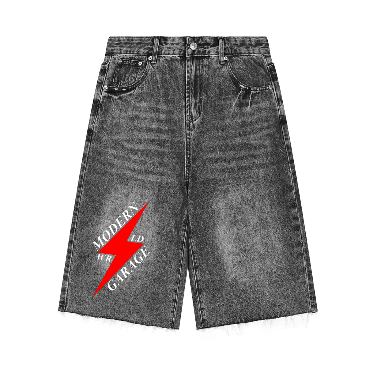 Men’s Vintage Wide Leg Denim Shorts