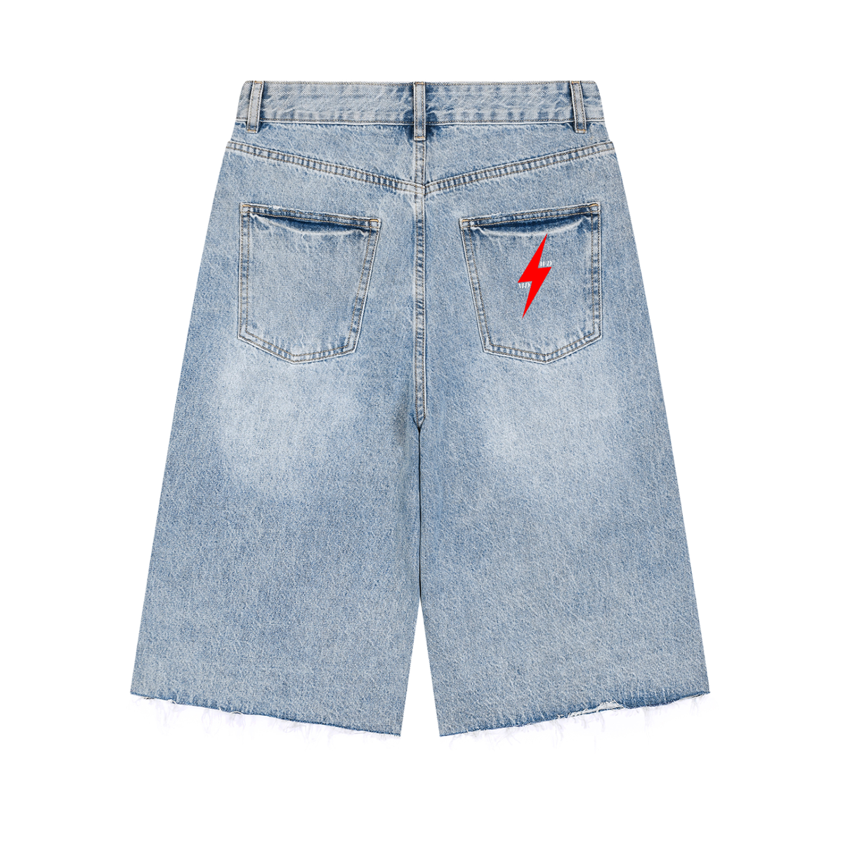 Men’s Vintage Wide Leg Denim Shorts