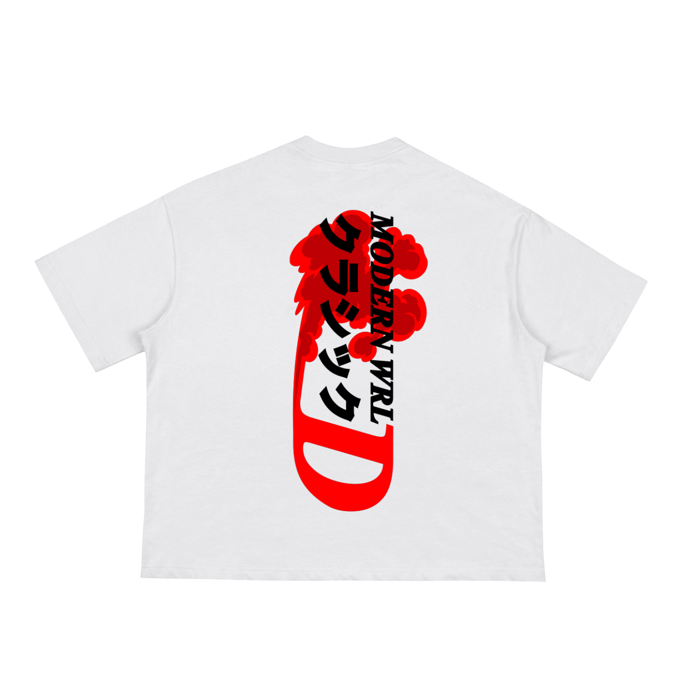 White Smoke Loose Boxy Tee