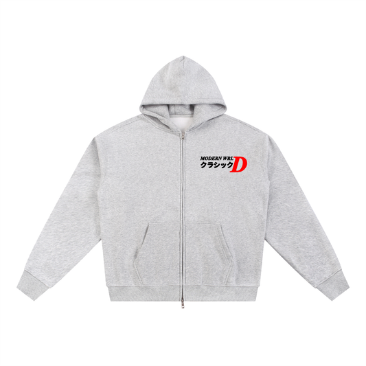 Classic Zip-Up Jacket White